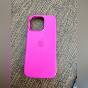 Apple Pink Silicone iPhone 16Pro Case